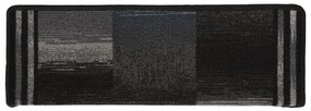 vidaXL Πατάκια Σκάλας Αυτοκόλλητα 15 τεμ. Μαύρα / Γκρι 65x21x4 εκ.