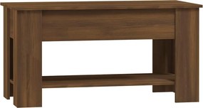 vidaXL Τραπεζάκι Σαλονιού Καφέ Δρυς 101x49x52 εκ. Επεξεργασμένο Ξύλο