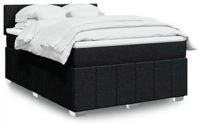 ΚΡΕΒΑΤΙ BOXSPRING ΜΕ ΣΤΡΩΜΑ ΜΑΥΡΟ 160X200 ΕΚ. ΥΦΑΣΜΑΤΙΝΟ 3287121