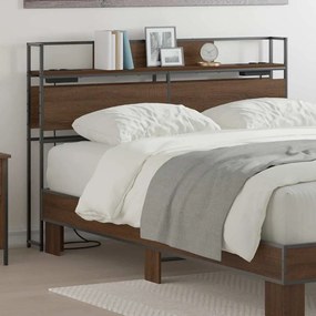 vidaXL Κεφαλάρι Αποθήκης Καφέ δρυς 120 cm Επεξεργασμένο ξύλο