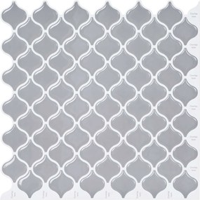 vidaXL Tile Λαμπτήρα 10 τεμ. Γκρι 27 x 27 εκ. Πολυουρεθάνη και PET