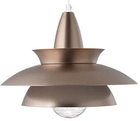 Φωτιστικό Οροφής Μονόφωτο Aca Brooklyn KS07881PCG Gold Bronze