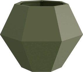 vidaXL Γλάστρα Ελιά Πράσινη 75 x 75 x 60 εκ Ατσάλι