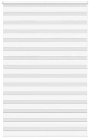 vidaXL Ζέβρα τυφλή Λευκό Πλάτος υφάσματος 135,9 εκ. Πολυεστέρας