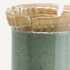 Βάζο από σκαλιστό γυαλί, ύψος 33 εκ., Eloria