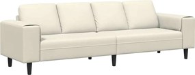 vidaXL Καναπές σαλονιού Κρεμ 250 x 77 x 76 εκ.