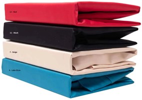 Σεντόνι Ημίδιπλο Με Λαστιχο 100x200+25 Luxury 12 Red Anna Riska