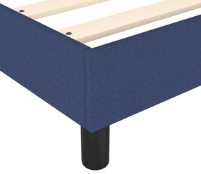 vidaXL Κρεβάτι Boxspring με Στρώμα Μπλε 80x200 εκ. Υφασμάτινο