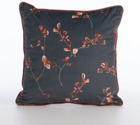Βελουτέ Διακοσμητικό Μαξιλάρι (45x45) Nef-Nef Homeware Premium Vania Blue/Black