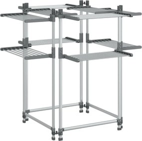 vidaXL Απλώστρα Ρούχων 107 x 107 x 120 εκ. από Αλουμίνιο