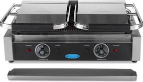 Contact Grill - Grooved - Double Grill Plate - 2 x 22cm