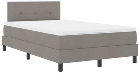 vidaXL κρεβάτι Box Spring με στρώμα  Ταμπά 120x200 εκ ύφασμα