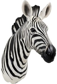 Διακοσμητικό Τοίχου Zebra Λευκή/Μαύρη 33x58,2x77,8 εκ. - Μαύρο