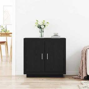 vidaXL Πλαϊνό γραφείο Μαύρο 80 x 40 x 75 εκ. Επεξεργασμένο ξύλο