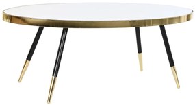 Τραπεζάκι Καφέ DKD Home Decor Καθρέφτης Χάλυβας (110 x 50 x 41,5 cm)