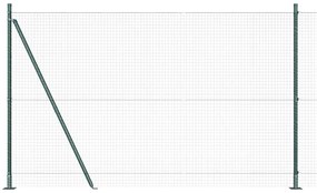 vidaXL Στύλος Περιφράξεων Πράσινο 25 x 1,5 m (25 x 25 mm πλέγμα)