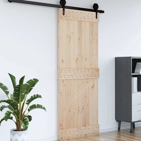 vidaXL Πόρτα NARVIK 80 x 210 εκ. από Μασίφ Ξύλο Πεύκου