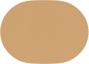 vidaXL Ύφασμα Τραπέζης Μπεζ 130 x 180 εκ. Ωοειδής