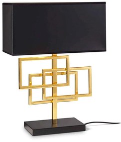 Φωτιστικό Επιτραπέζιο Luxury 201115 35x46,5x16cm 1xE27 60W Gold-Black Ideal Lux