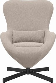 vidaXL Κάθισμα-αυγό Ανοιχτό γκρι 63 x 73 x 90 εκ ύφασμα