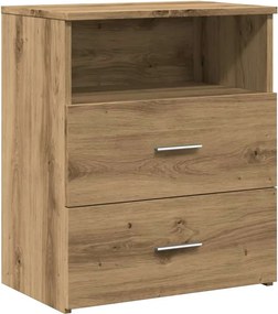vidaXL Κομοδίνα 2 τεμ.Αρτισιανή Δρυς 50x32x60 εκ. Επεξ. Ξύλο