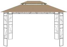 vidaXL Κιόσκι Taupe 4 x 3 x 2,7 μ. 160 γρ./μ²