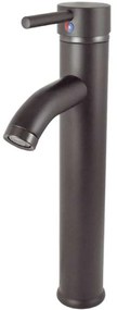 Μπαταρία Νιπτήρος Rota Alta 38-3004 Με Κλικ Black Mat Gloria Metal