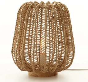 ΕΠΙΤΡΑΠΕΖΙΟ ΦΩΤΙΣΤΙΚΟ HM4350 ΜΕΤΑΛΛΟ ΜΕ PAPER ROPE ΣΕ ΦΥΣΙΚΟ Φ30,5Χ34Υεκ. - 0512249 - HM4350