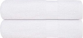 vidaXL Πετσέτες ντους FROGN 2 τμχ. Λευκό 70 x 140 cm 360 100% Βαμβάκι