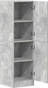 vidaXL Ντουλάπι κουζίνας Σκυρόδεμα Γκρι 38x41,5x131,5 cm