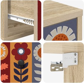 vidaXL Τοίχου κομοδίνο ESSEN Sonoma Δρυς 36 x 33 x 25 εκ.