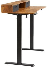 VEVOR Height Adjustable Desk, 47.2&quot; x 23.6&quot; Electric Dual Monitor Riser Workstation, Whole Piece Desk Board Sit to Stand, 3-Key Modes Sturdy Dual Metal Frame,180LBS Capacity for Computer Home &amp; Office