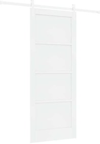 vidaXL Συρόμενη Πόρτα Λευκό 83 x 202 εκ.