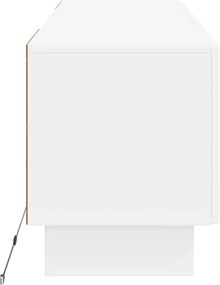 vidaXL Ντουλάπα LED Τηλεόρασης Λευκό Επεξεργασμένο Ξύλο