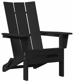 vidaXL Έπιπλα Χαλάρωσης Κήπου 3 pcs Μαύρο 38 x 38 x 46cm Πλαστικό