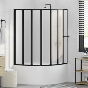 vidaXL Διαχωριστικό μπανιέρας 7 Πάνελ πτυσσόμενα Πετσετοκρεμάστρα