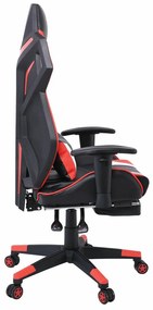 Καρέκλα gaming Mesa 501, Μαύρο, Άσπρο, Κόκκινο, 120x66x61cm, 23 kg, Με μπράτσα, Με ρόδες, Μηχανισμός καρέκλας: Κλίση | Epipla1.gr