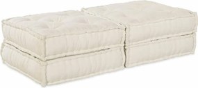 vidaXL Μονάδα Μοντέρνου Καναπέ 2 pcs Κρεμ 140 x 70 x 36 εκ Ύφασμα