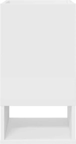 vidaXL End Table Λευκό 30 x 30 x 56 εκ. Επεξεργασμένο ξύλο