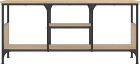 vidaXL Έπιπλο Τηλεόρασης Sonoma Δρυς 100x35x45 εκ. Επεξ. Ξύλο/Σίδερο