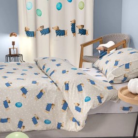Παπλωματοθήκη Μονή (Σετ 165x225) Saint Clair Pet Blue