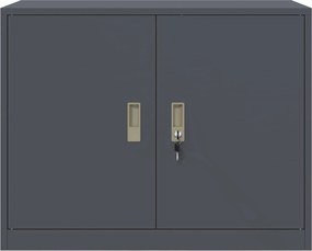 vidaXL Ντουλάπι αποθήκευσης Ανθρακί 90 x 40 x 70 cm Ατσάλι
