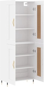 vidaXL Ντουλάπι Λευκό 69,5x34x180 εκ. από Επεξεργασμένο Ξύλο