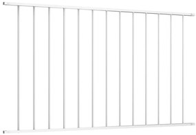 vidaXL Πάνελ Περίφραξης από Ατσάλι με Ηλεκτροστατική Βαφή 1,63x0,75 μ. Λευκό