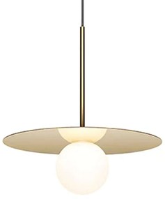 Φωτιστικό Οροφής Bola Disc 12 10669 30,5x10,2cm Dim Led 390lm 6W Brass Pablo Designs