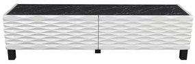 Έπιπλο Τηλεόρασης Lerze 322RTC2144 149,2x35x38cm Marble Effect Black-White