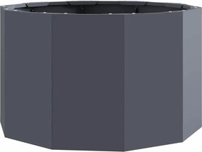 vidaXL Γλάστρα Ανθρακί 60 x 60 x 35 cm Ατσάλι