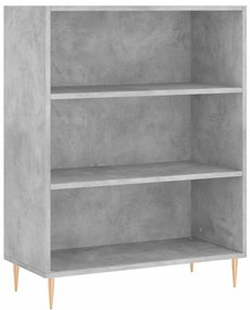 vidaXL Ντουλάπι Γκρι Σκυροδέματος 69,5x34x180 εκ. Επεξεργασμένο Ξύλο