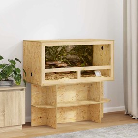 vidaXL Terrarium Καφέ 100 x 50 x 50 cm OSB