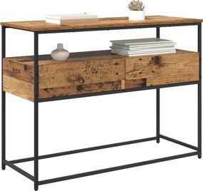 vidaXL Τραπέζι κονσόλας Παλιό Ξύλο 100 x 40 x 75 cm Επεξεργασμένο ξύλο